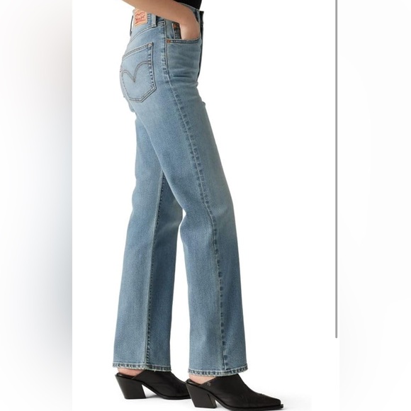 Levi's Women's Ribcage Straight Full Length Jeans Size 27 (US 4) - Picture 3 of 3